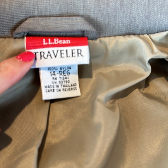 L.L. Bean women’s gray blazer, size 14 - Picture 8 of 10